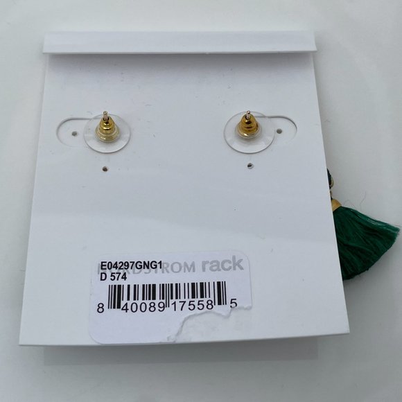 Panacea Earrings Gold plated 18k shinny facetted s - Picture 6 of 7